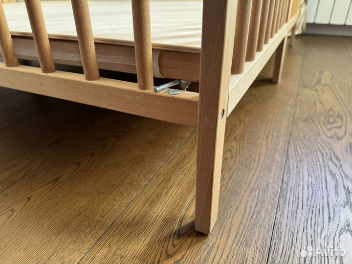 Манеж - кроватка из бука