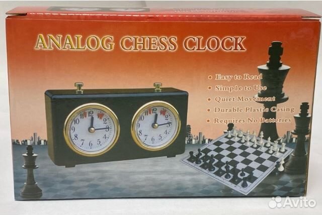Деревянные механические шахматные часы