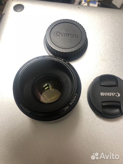 Объектив canon 50mm 1 8 портретный