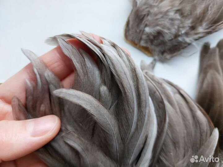 Натуральное перо для творчества. Мушки