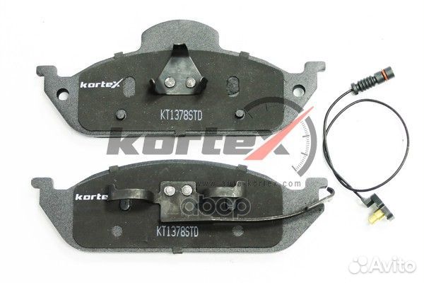 Колодки тормозные дисковые перед KT1378STD kortex