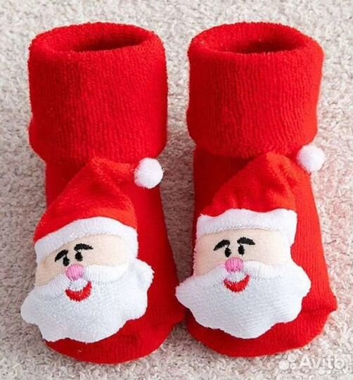 Детские новогодние носки