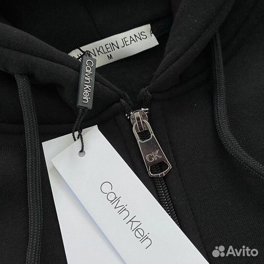 Зип худи calvin klein черная