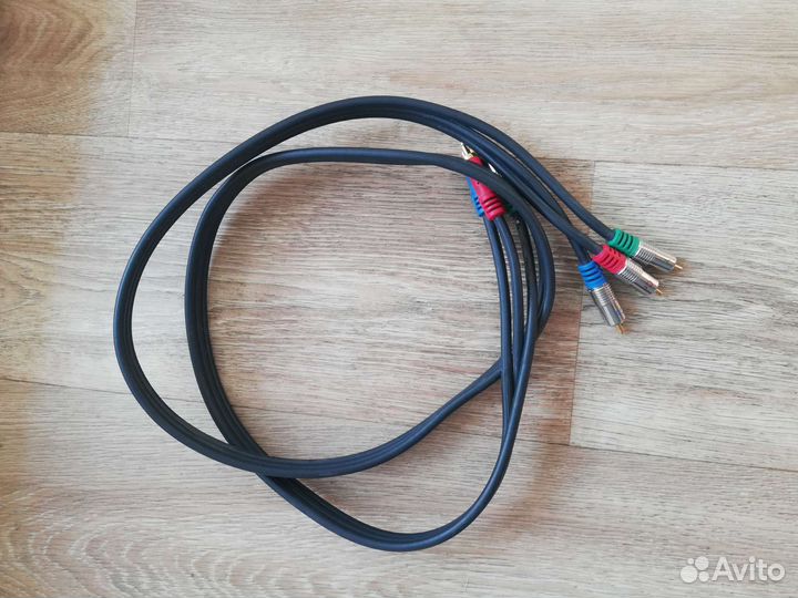 Кабель 3RCA-3RCA (тюльпан-тюльпан)