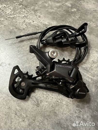 Задний переключатель+манетка Shimano deore M6100 1