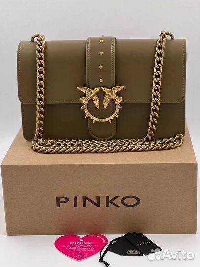 Сумка женская натуральная кожа Pinko с NFC чипом