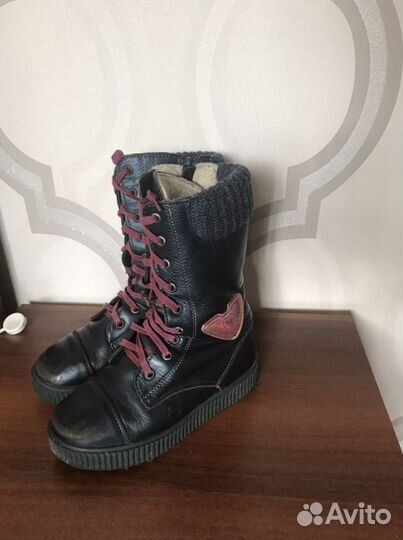 Зимние сапоги Котофей натур кожа