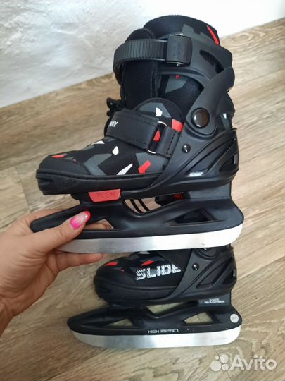 Коньки детские раздвижные 26-31