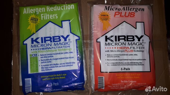 Мешки для пылесоса кирби в упаковке 6 шт