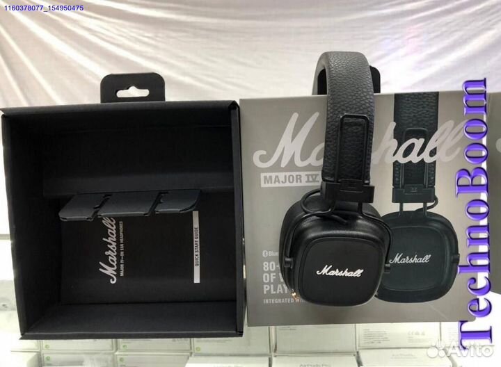 Беспроводные наушники Marshall Major 4 чёрные