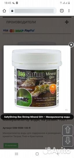 Аквариумные креветки красный кристалл