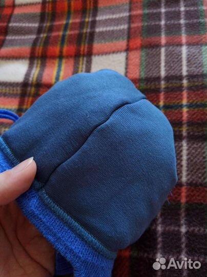 Шапка детская зимняя на синтепоне и хлопке