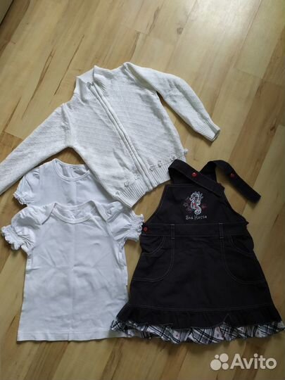 Много одежды для девочки р.104