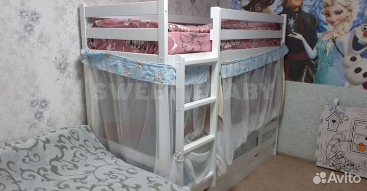 Детская кровать двухъярусная