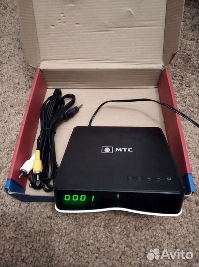 Тв приставка мтс, полный комплект. Пульт ду МТС