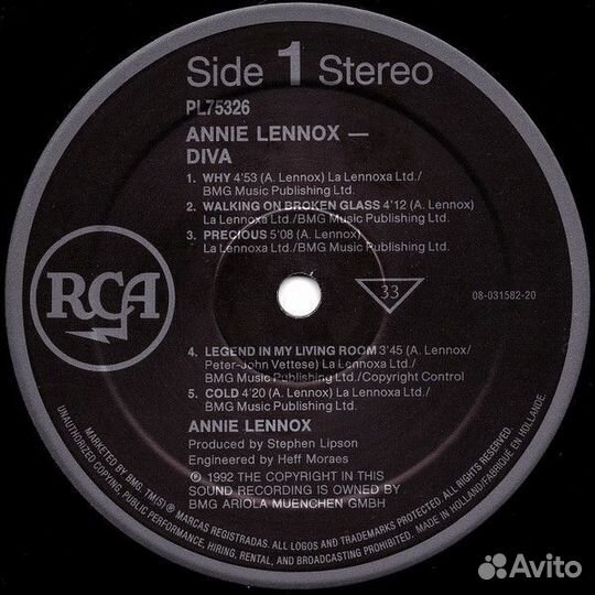 Винил Annie Lennox – Diva