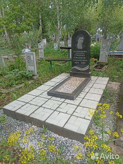 Благоустройство на гусинобродском кладбище