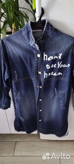 Джинсовая куртка(плащ)