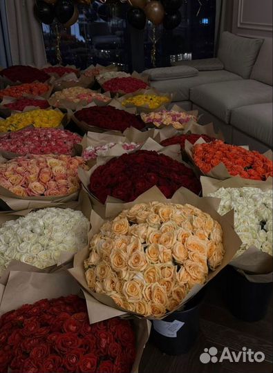 Цветы Букеты 101 Роза