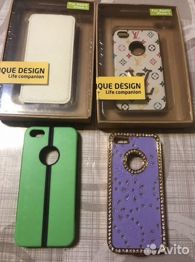 Чехлы, стекла для iPhone 4s и 5s и 7,8 plus