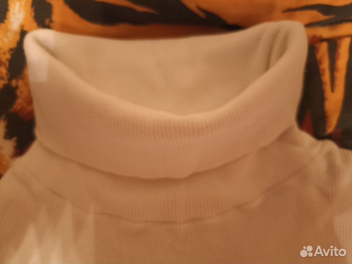 Водолазка женская белая хлопок 48-50 р