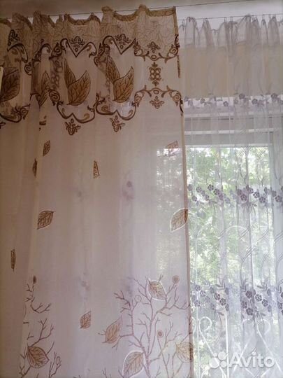 Комплект шторы+тюль