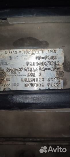 АКПП на Nissan sunny b15