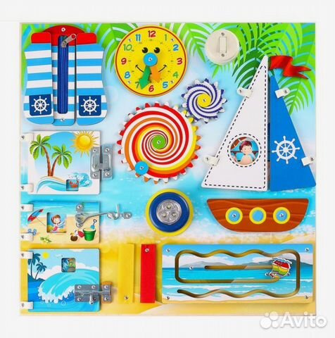 Бизиборд 50 х 50 см 