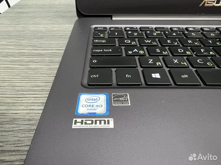Asus ZenBook железный ультрабук Core i3 SSD FullHD