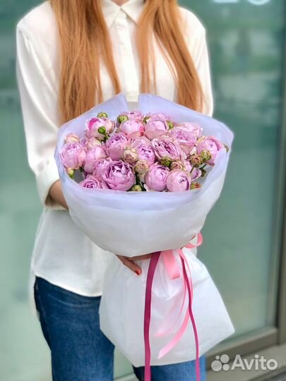 Букет из пионовидных роз