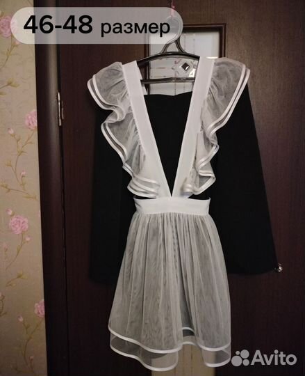 Белый школьный фартук бу