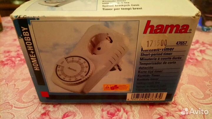 Розетка-таймер hama 47657,47653