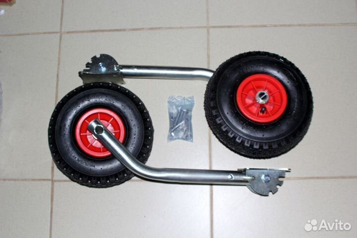 Колеса транцевые перекидные, Ёж, оцинковка