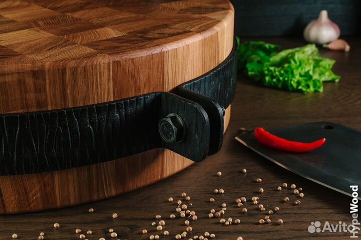 Торцевая колода для рубки мяса