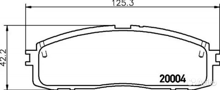 Nisshinbo NP1046 Колодки тормозные дисковые зад (P