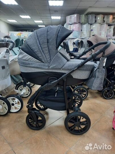 Коляска 2в1 Indigo indigo 2021 (черный)