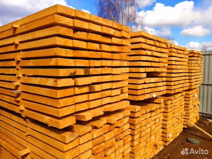 Доска от производителя 50х150х6000мм, сосна, опт