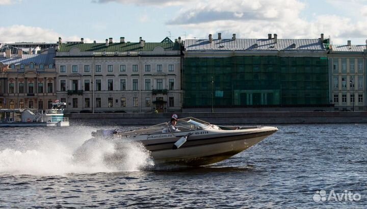 Аренда катера Штиль, прогулка по рекам и каналам