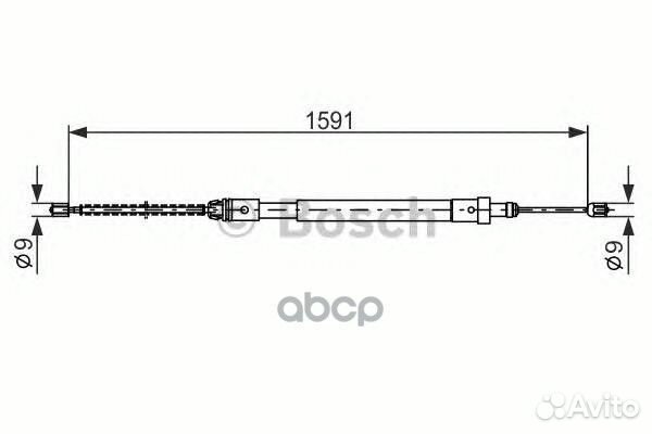 1 987 477 580 трос ручника Citroen Xsara 1.4