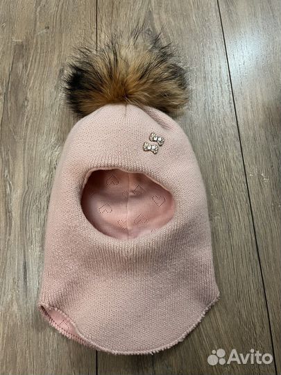 Шапка шлем для девочки
