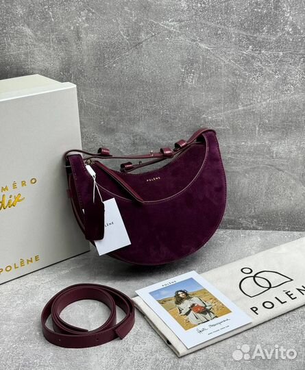 Сумка женская polene замшевая люкс