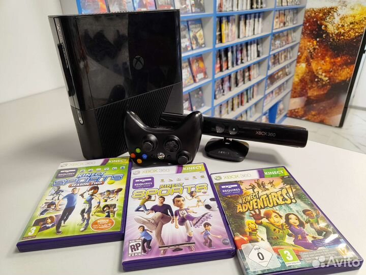 Xbox 360 E Лицензия + Kinect