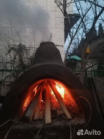 Печь саманная подовая