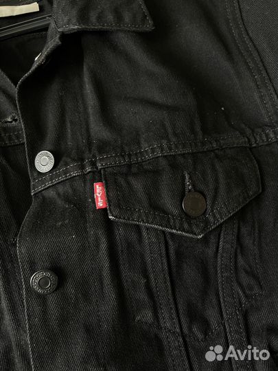 Джинсовка levis черная XS