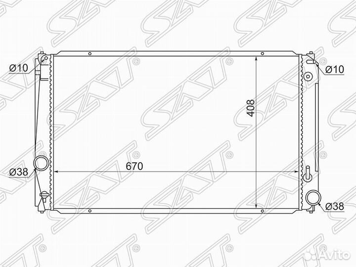 Радиатор охлаждения Тойота Эстима 06
