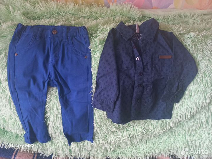 Рубашка и брюки 74-80