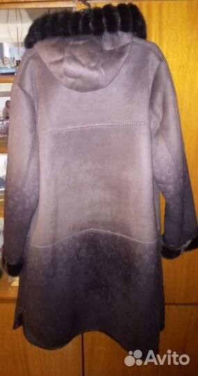 Дубленка женская зимняя новая 58 60