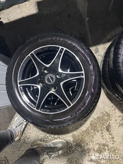 Литые диски r14 4x114 3 с шинами Viatti 185/60 R14