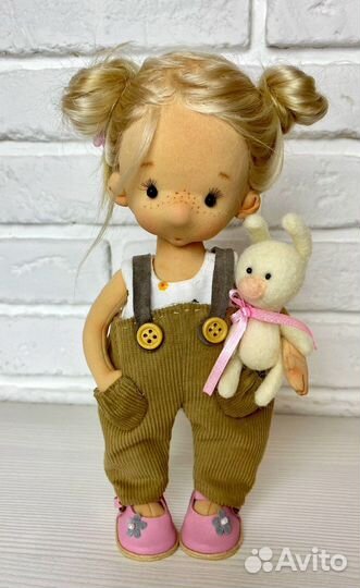 Куколка текстильная (щекастик)