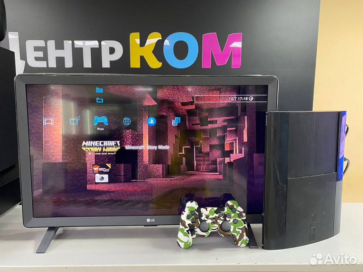 Прошитая Sony PS3 Super Slim 320Gb + 30 игр